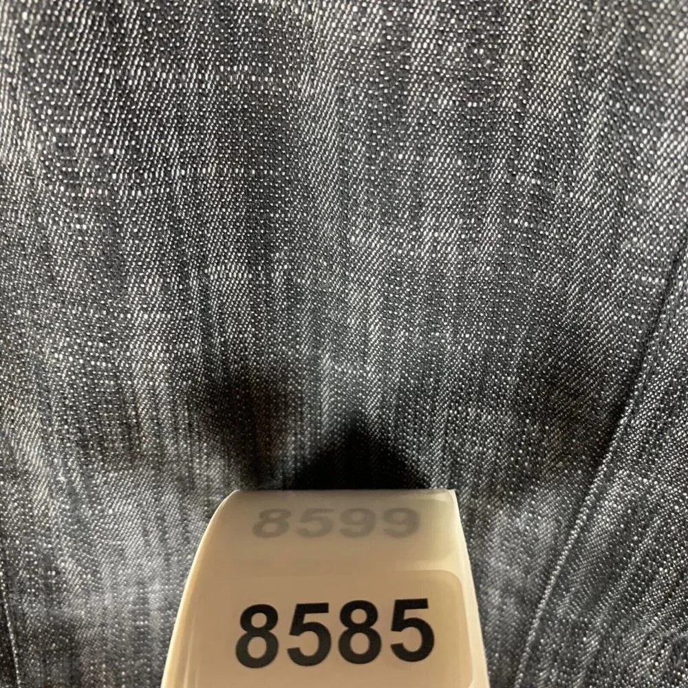 Sandro Blazer Women's Large Black Stretch Peplum Hem Button Front NWT 8585 - Picture 7 of 7